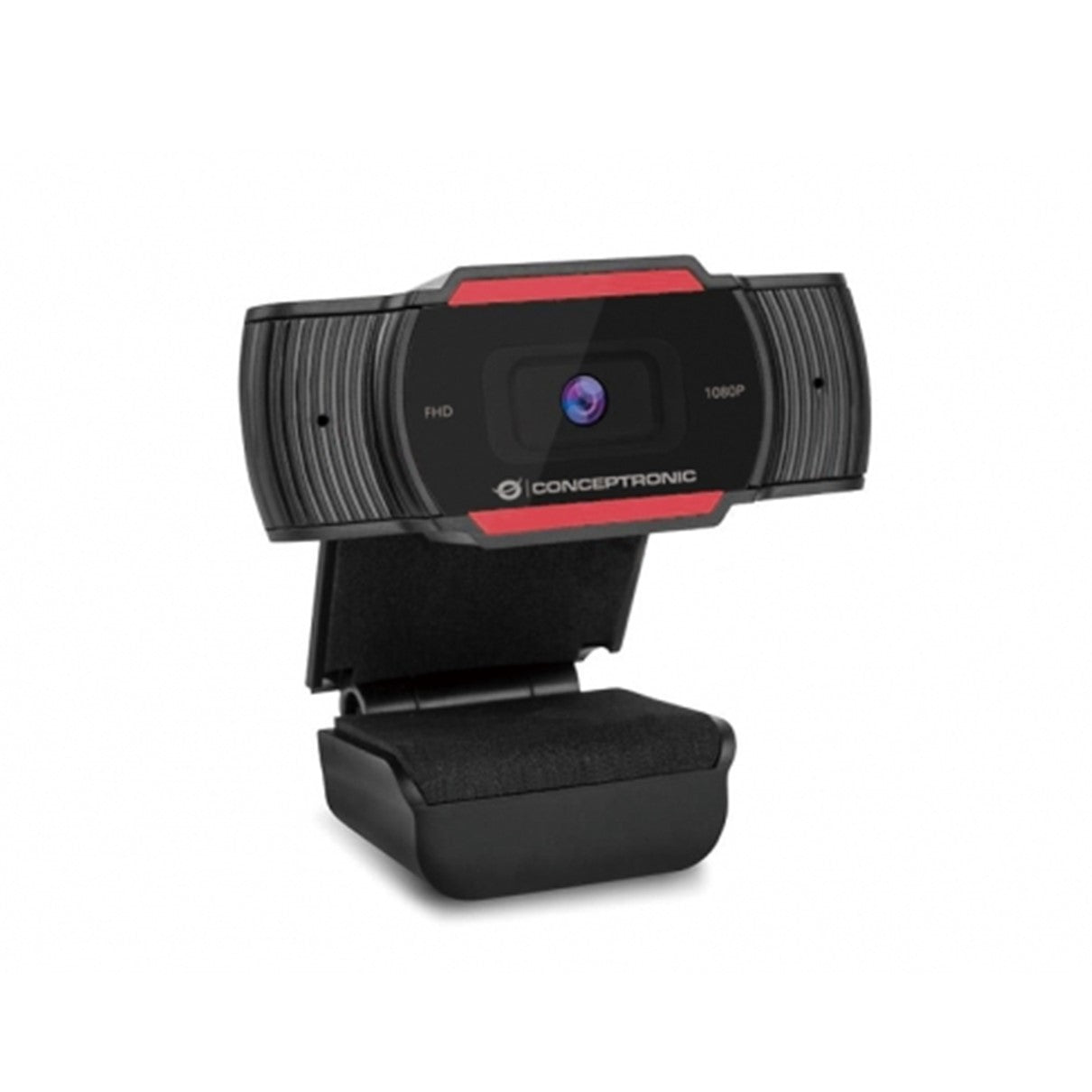 Cámara Web FHD Conceptronic AMDIS04R - 1080P, Micrófono Integrado, Plug & Play