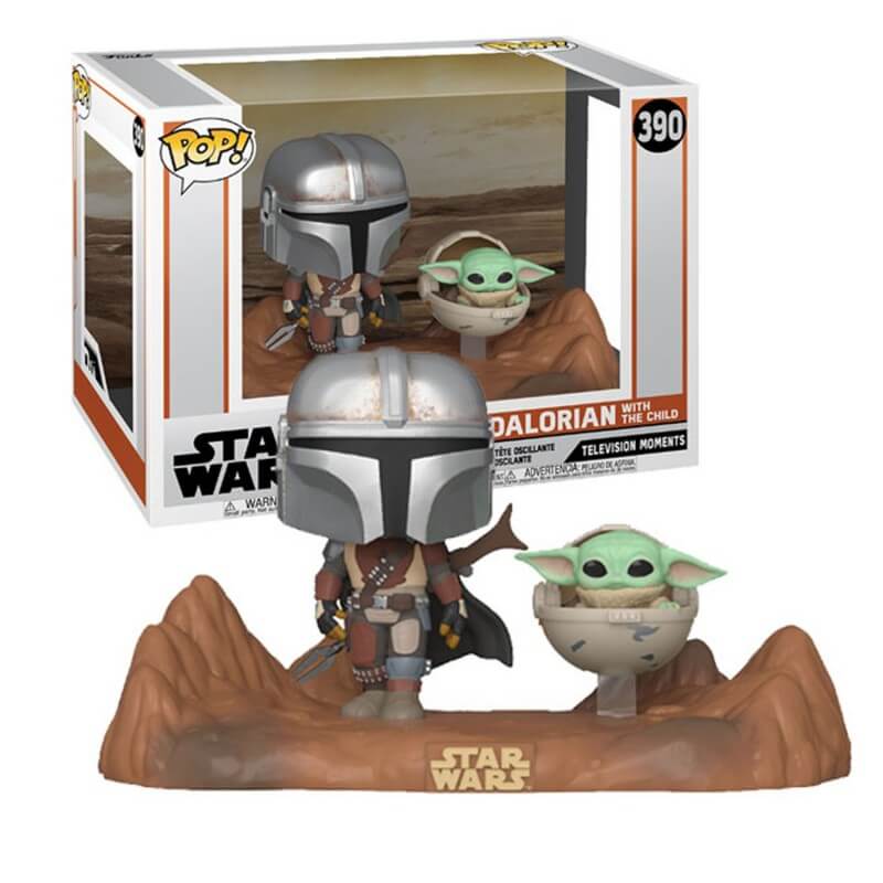 Figurita Funko Pop Star Wars: El Mandaloriano y Baby Yoda en Aventura