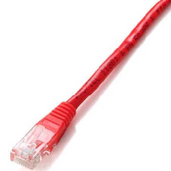 Cable U/UTP Cat6 RJ45 0.5m Rojo - Alta Calidad y Rendimiento