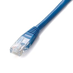 Cable Red U/UTP Cat6 RJ45 de 1m Azul - 26 AWG, Pasadores Dorados