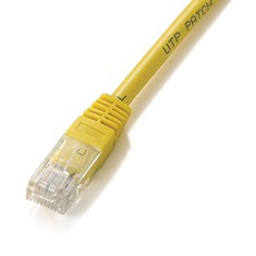 Cable U/UTP Cat6 RJ45 0.5m Amarillo - Alta Calidad y Resistencia