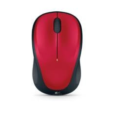 Ratón Inalámbrico Logitech M235 Óptico Rojo y Ergonómico
