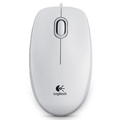 Ratón Óptico Logitech B100 USB 2.0 Blanco - Ergonomía y Precisión