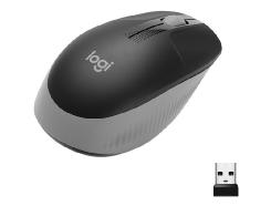 Ratón Inalámbrico Logitech M190 - Óptico Full Size en Gris Claro