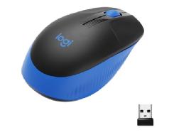 Mouse Inalámbrico Logitech M190: Ergonomía y Precisión en Azul