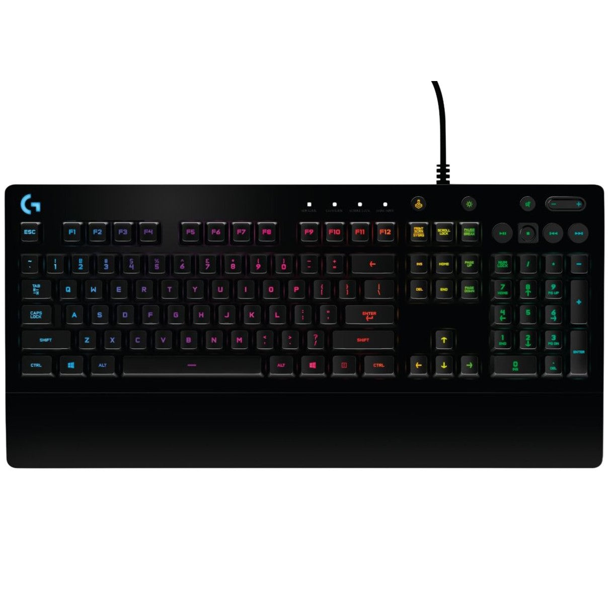 Teclado Logitech G213 Gaming con Iluminación RGB y Control Multimedia