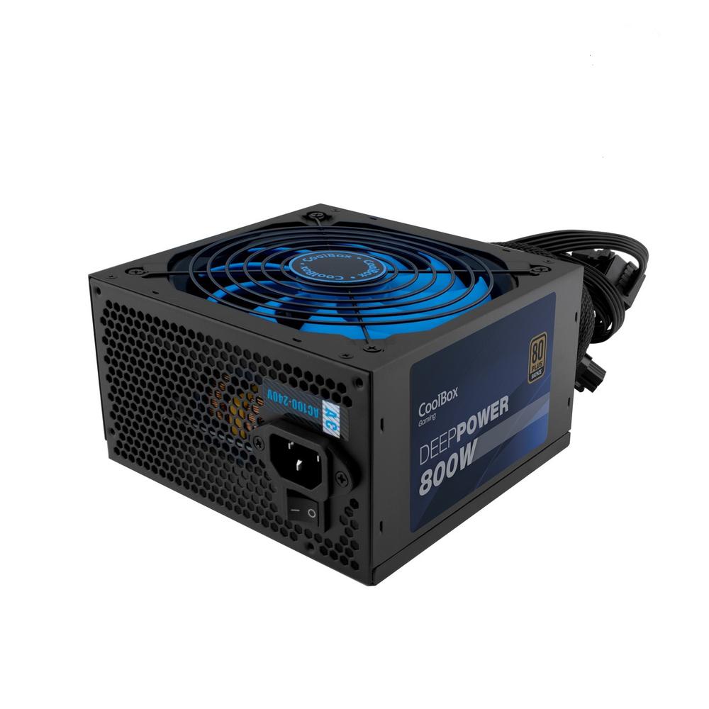 Fuente de Alimentación Coolbox Gaming DeepPower 800W 80 Plus Bronze - Silenciosa y Eficiente
