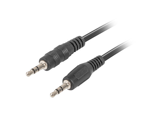 Cable Estéreo Lanberg Mini-Jack 3.5mm Macho 2m Negro
