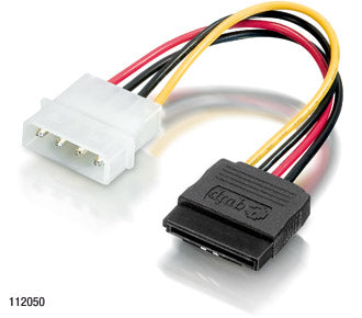Cable de Alimentación SATA Equip: Molex a SATA de 15 cm