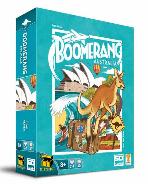 Aventura Australiana: Juego de Mesa Boomerang para 2 a 4 Jugadores