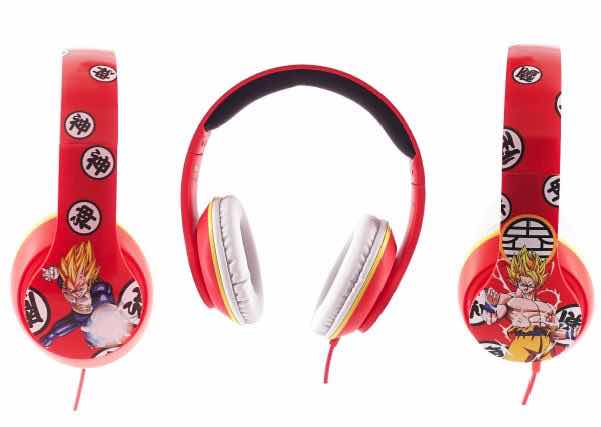 Auriculares Teknofun Madcow Dragon Ball Z Goku y Vegeta Ajustables