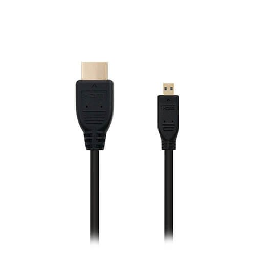 Cable HDMI Micro Tipo D a Tipo A NANOCABLE 1.8m Alta Velocidad Negro