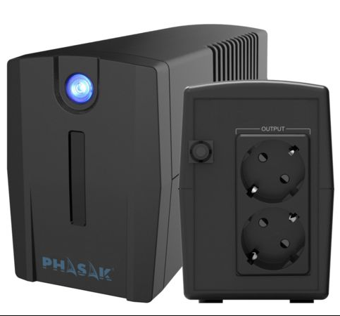 SAI UPS Phasak Ottima 660VA con Protección de Sobretensión