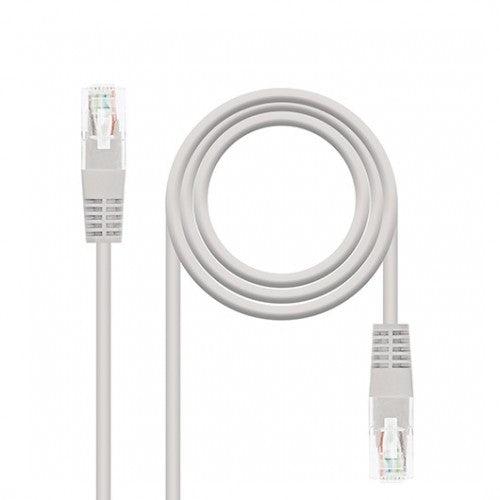 Cable Red Nanocable RJ45 UTP Cat6 5m Gris 100% Cobre