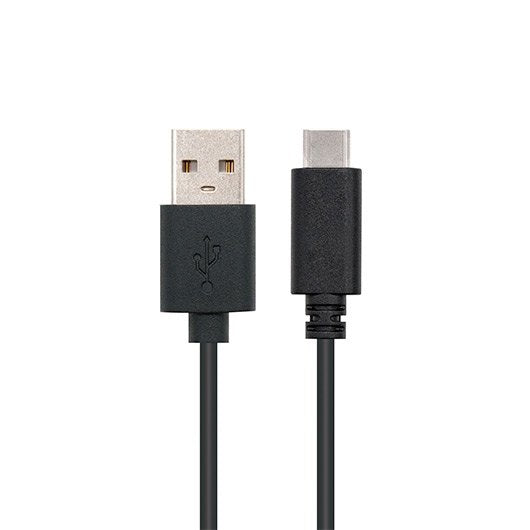 Cable USB 2.0 Tipo A a Tipo C Macho - 2m Negro NANOCABLE