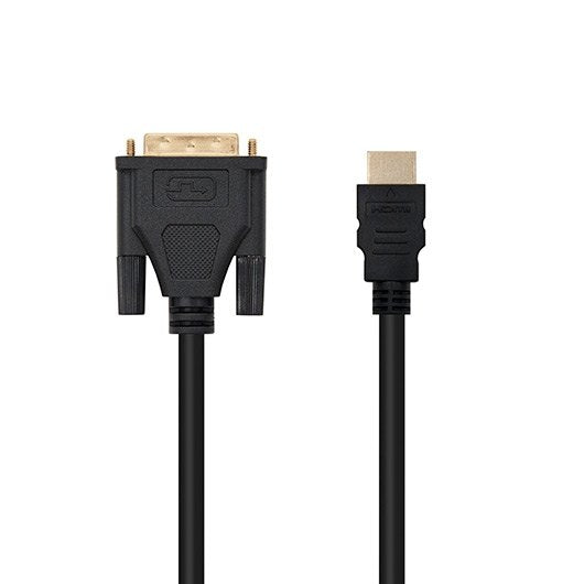 Cable DVI a HDMI Macho - Macho 1.8m de Nanocable con Alta Calidad de Transmisión