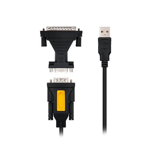 Convertidor USB a RS232 1.8m con Adaptador DB9 a DB25