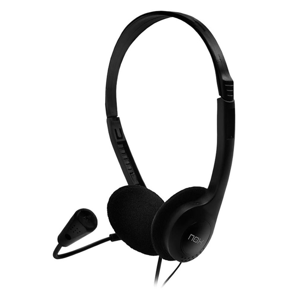 Auriculares Estéreo NOX Lite Voice One con Micrófono Flexible y Conectividad Estable