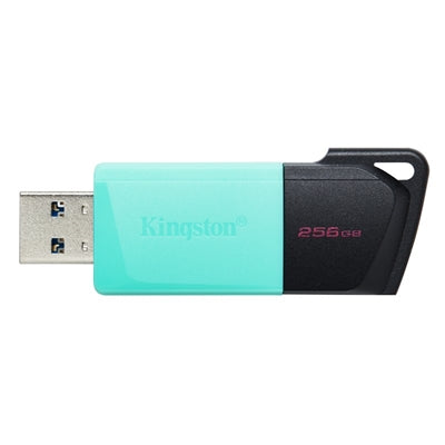 Unidad Flash USB Kingston DataTraveler Exodia M 256GB - USB 3.2 Gen 1, Negro-Turquesa