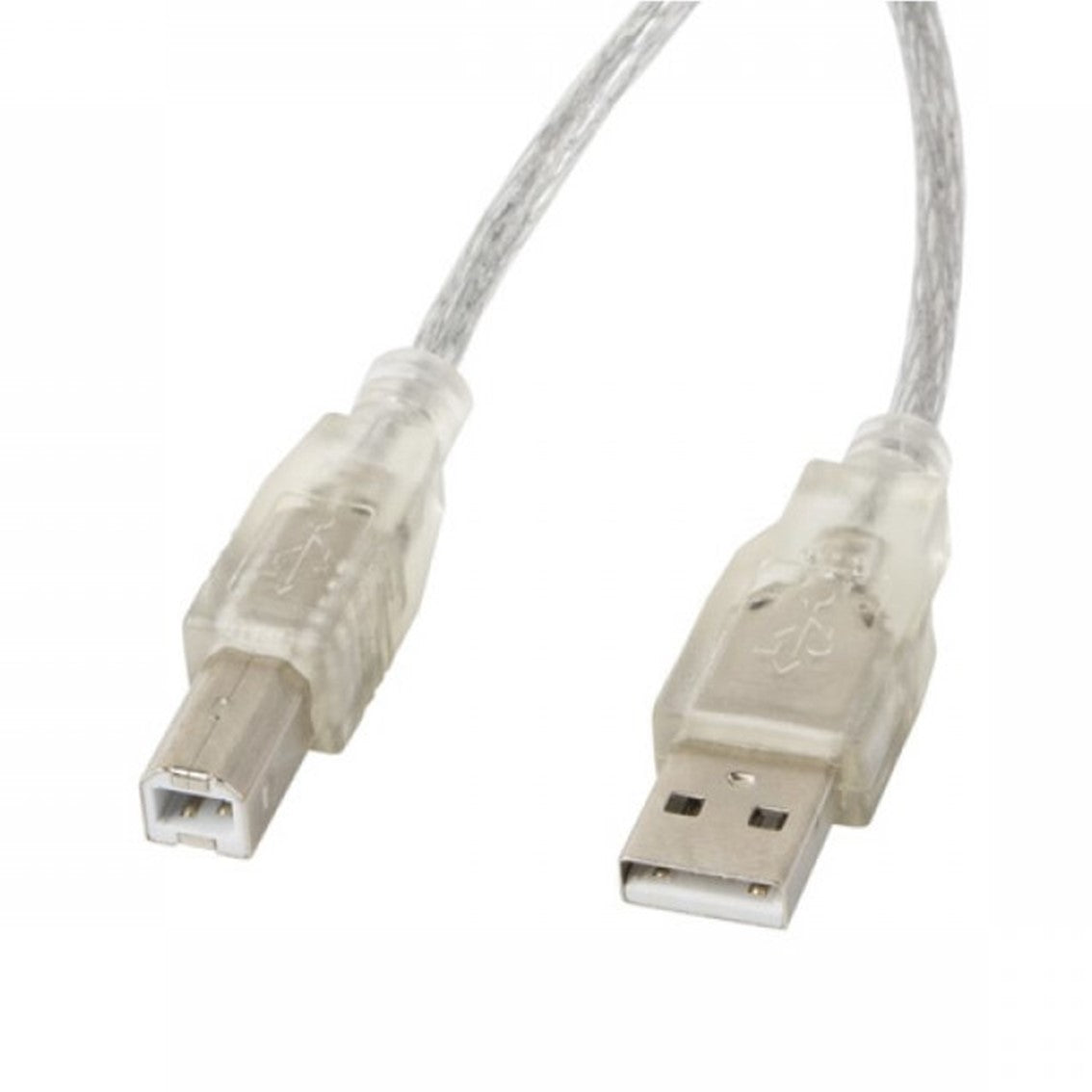 Cable USB Tipo B a USB 2.0 Tipo A Lanberg 1.8m Macho-Macho Transparente