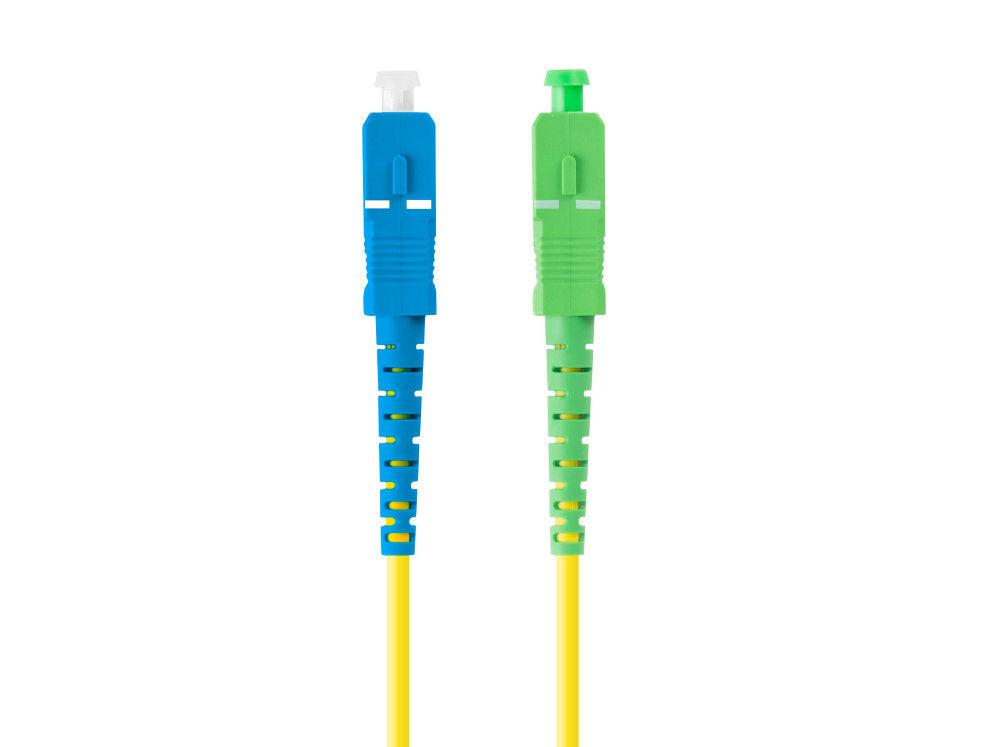 Latiguillo de Fibra Óptica SC/APC a SC/UPC 1m G.657.A1 Amarillo