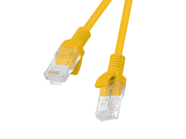 Cable Lanberg Cat6 UTP 0.25m Naranja - Fluke Passed