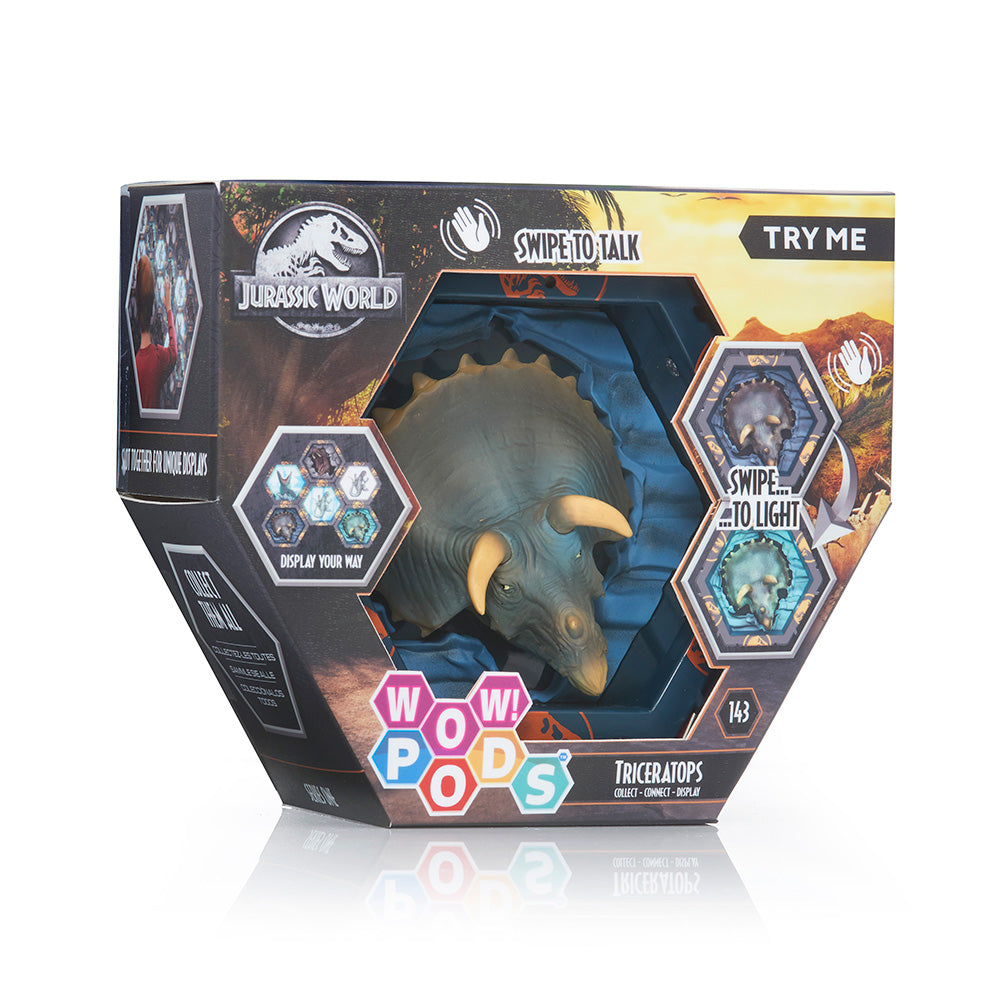 Figura Triceratops SFX de Jurassic World con Sonido y Sensor de Movimiento