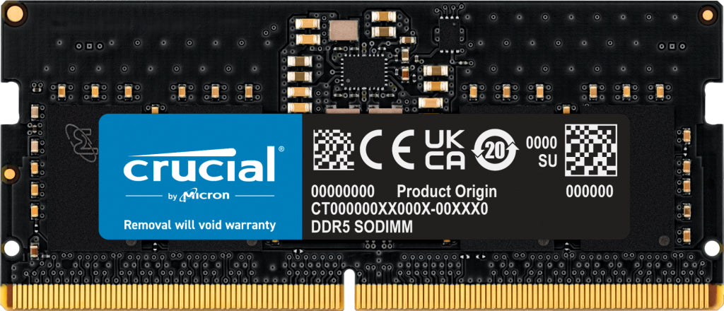 Memoria RAM DDR5 8GB Crucial SO-DIMM 4800MHz CL40