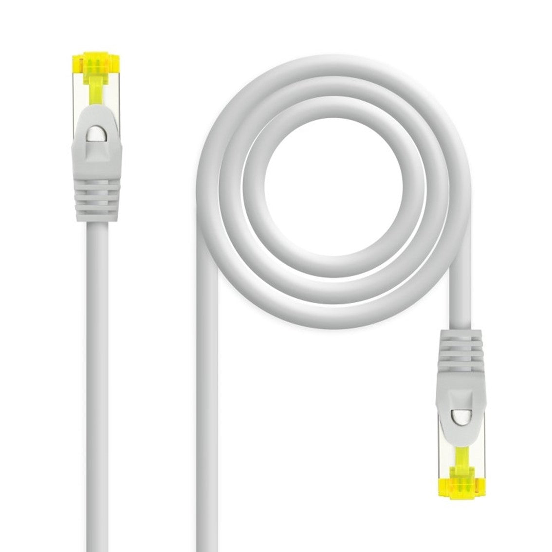 Cable de Red Latiguillo Nanocable Cat. 6A LSZH/SFTP RJ45 1m Gris