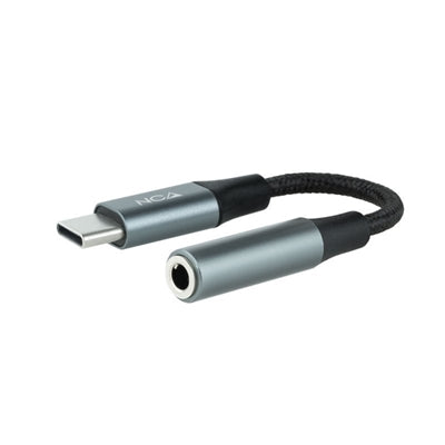 Adaptador de Audio USB-C a Jack 3.5mm Nanocable 0.11m - Gris
