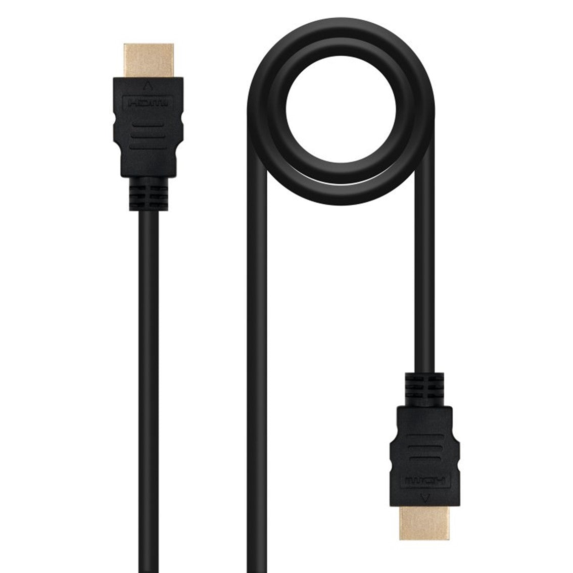Cable HDMI Nanocable Macho a Macho 1m - Alta Velocidad V1.4 Negro
