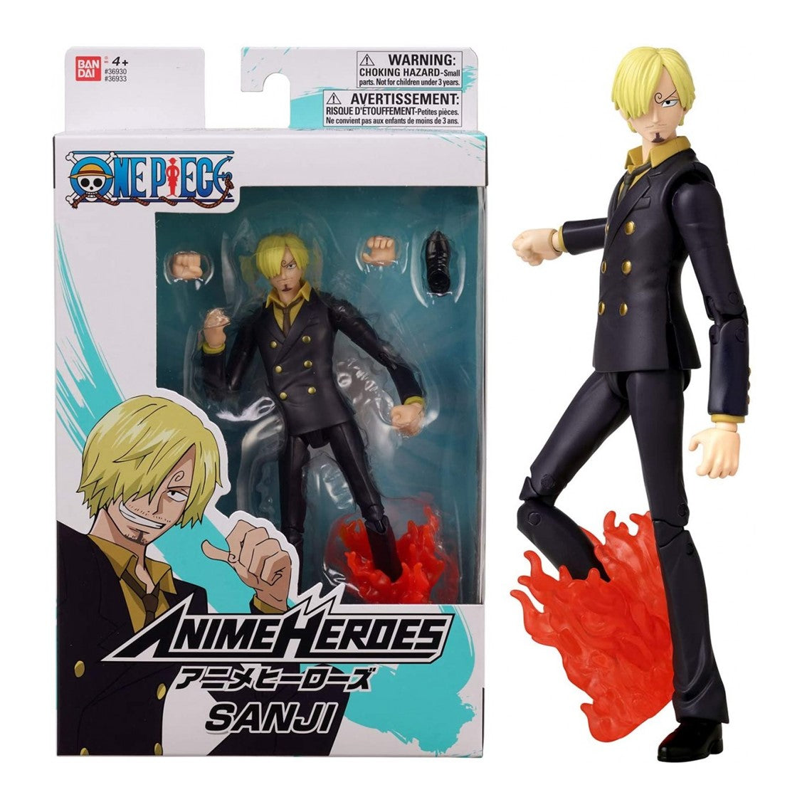 Figura de Acción Anime Heroes Sanji - 17 cm con Más de 16 Puntos de Articulación