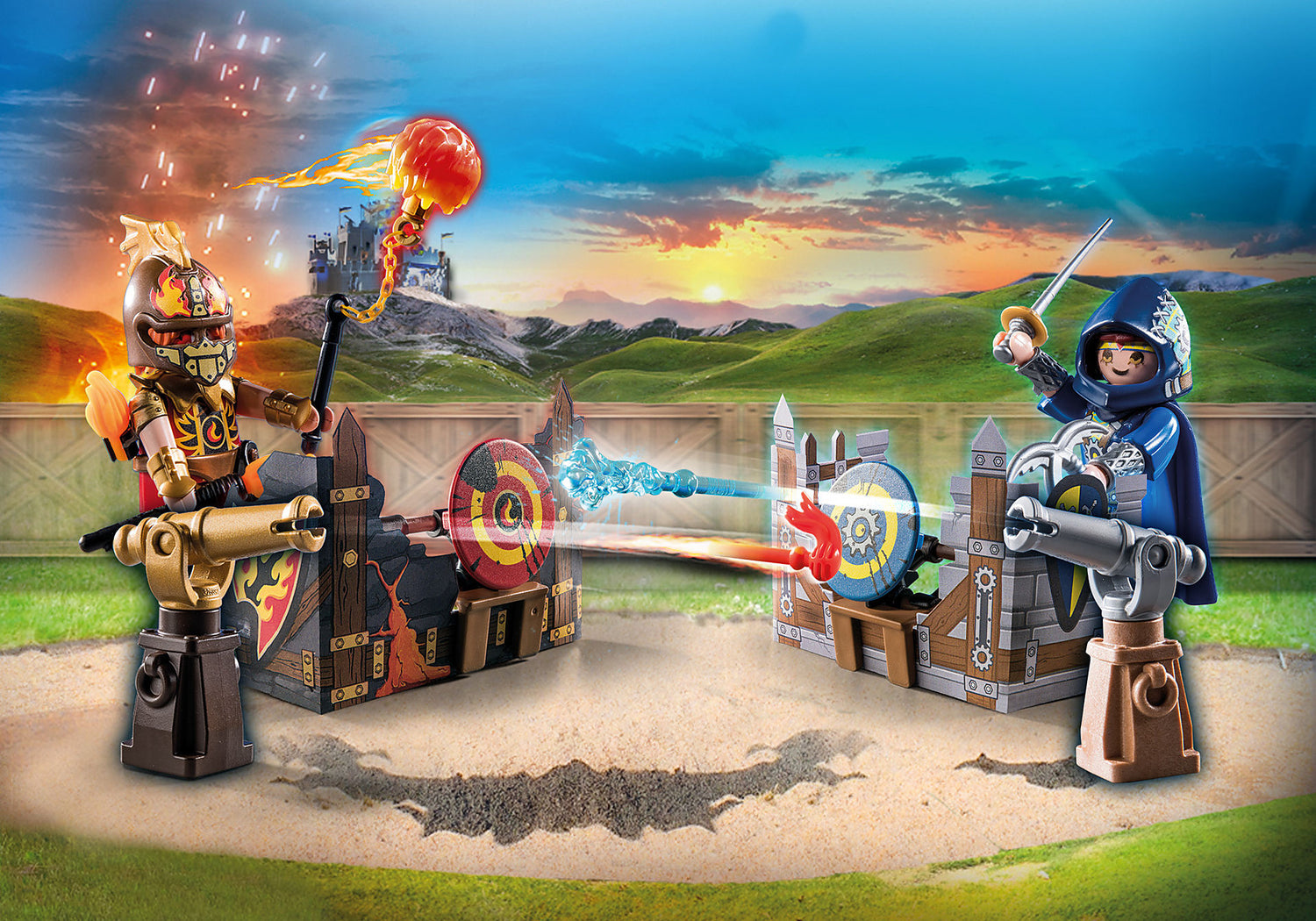 Duelo Épico de Caballeros: Gwynn vs Kaboom de Playmobil Novelmore