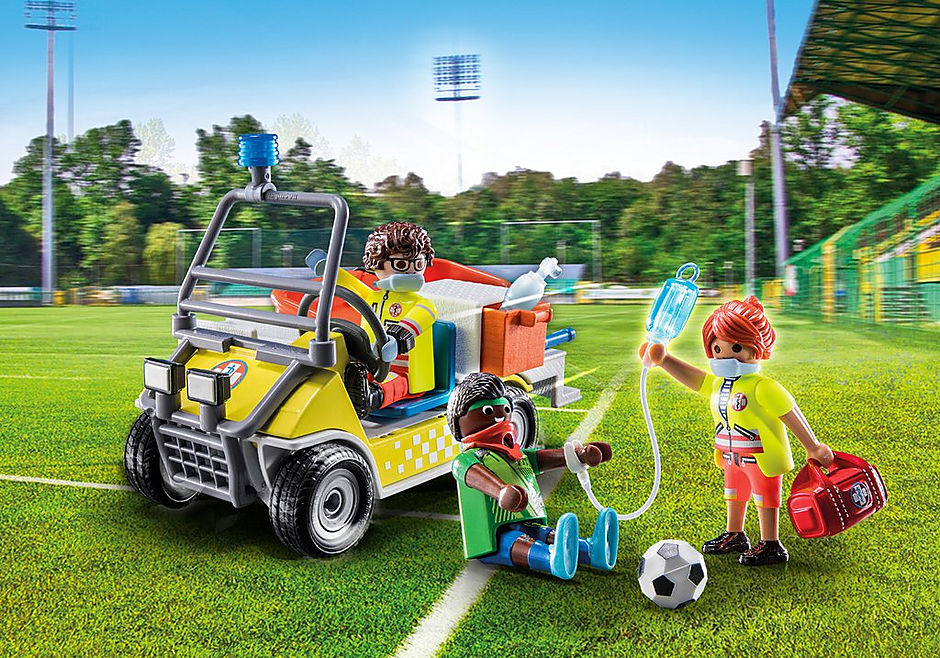 Coche de Rescate Playmobil con Ambulancia y Figuras
