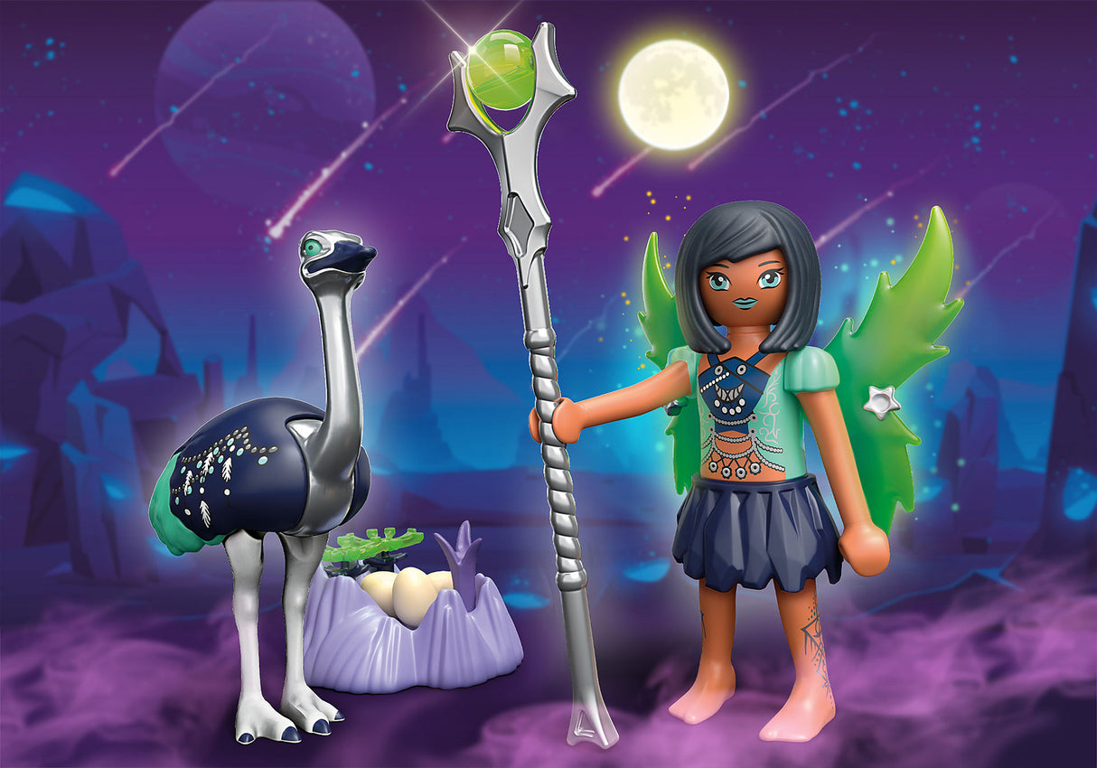 Set de Juego Playmobil Ayuma: Crystal Fairy Miriel y Moon Fairy Stellara con Animales del Alma