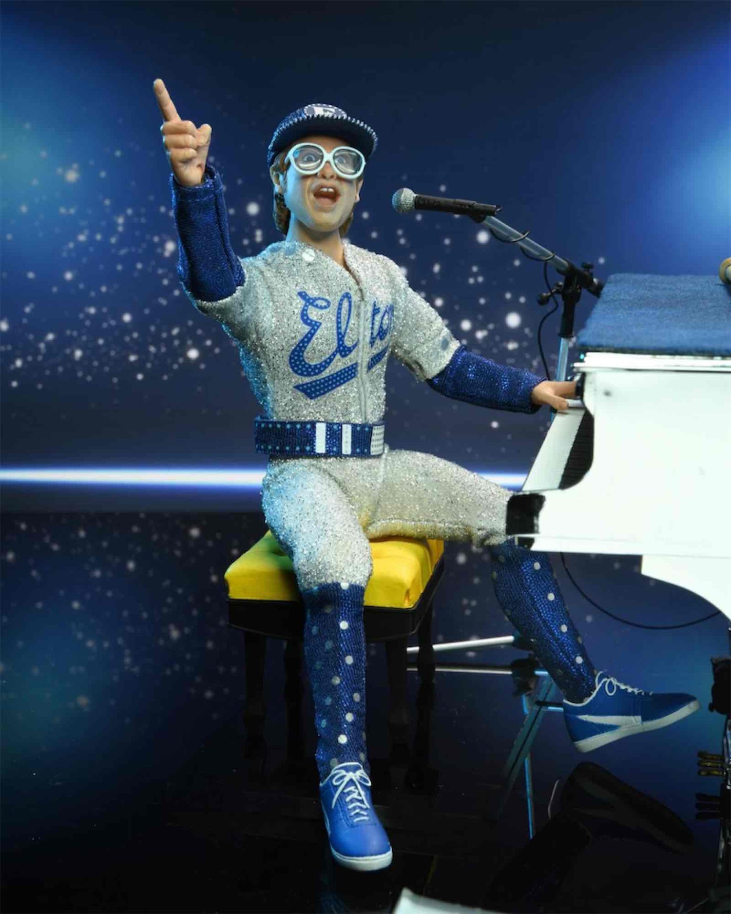 Figura de Elton John Live 1975 con Accesorios Intercambiables