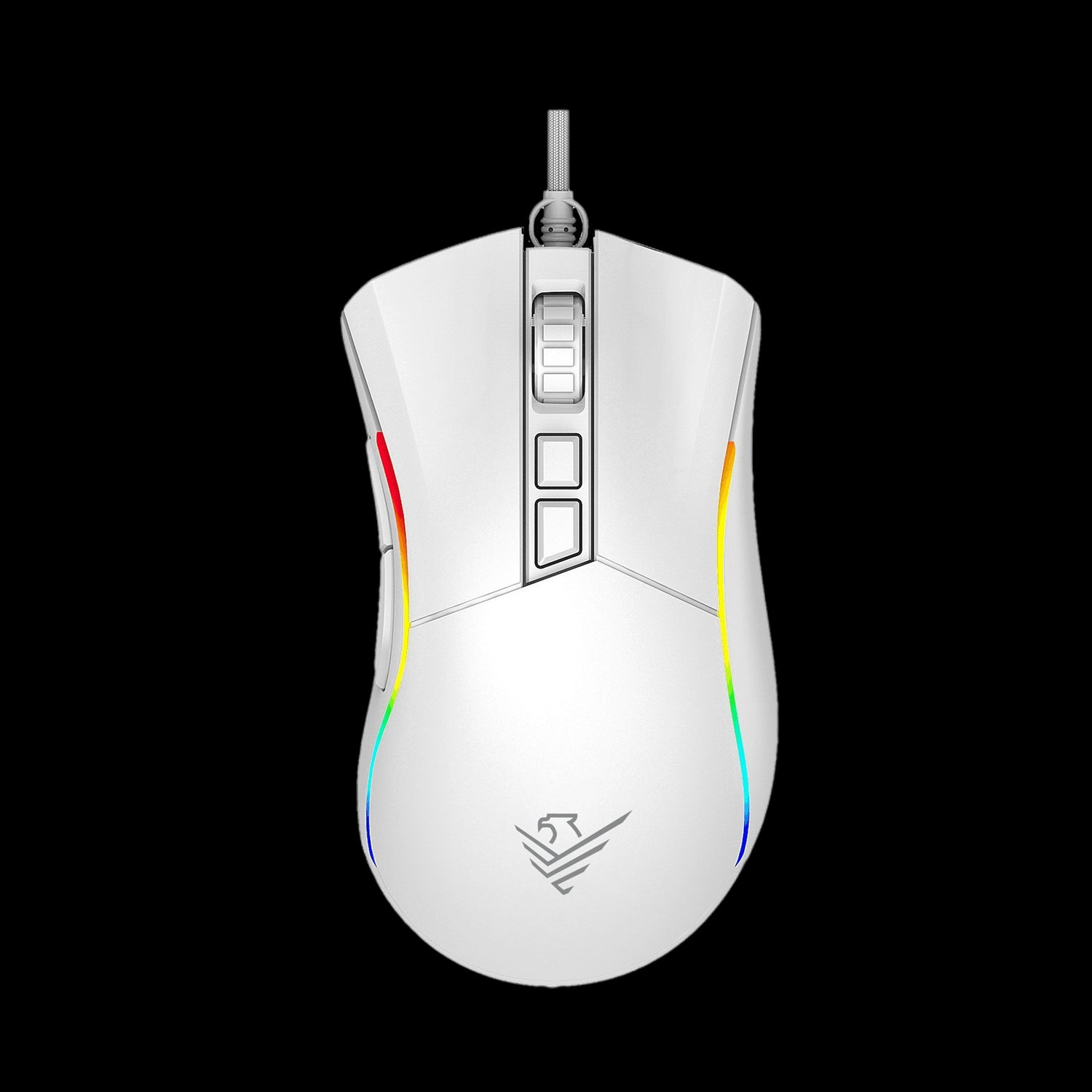 Ratón Phoenix Gaming Void RGB 12000 DPI USB de Alto Rendimiento en Blanco