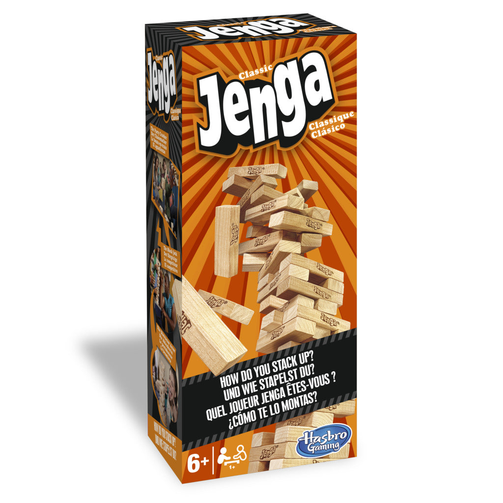 Juego Clásico de Apilar Jenga de Hasbro