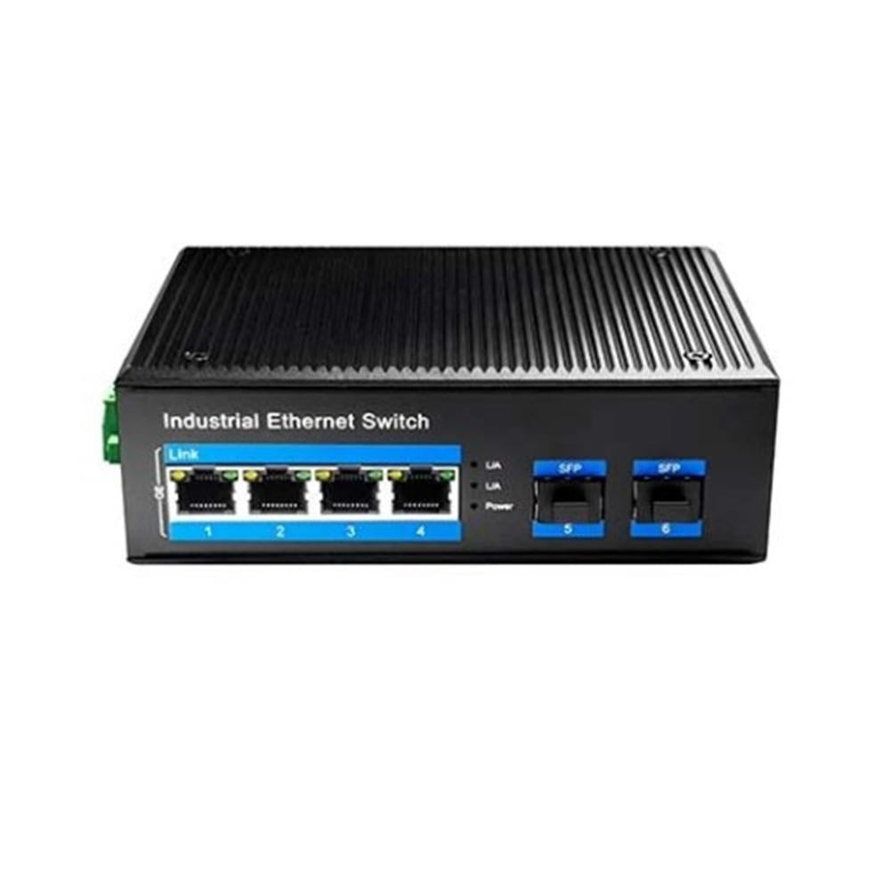 Conmutador Cudy IG1004S2P de 4 Puertos PoE+ con Detección Automática y Diseño Industrial