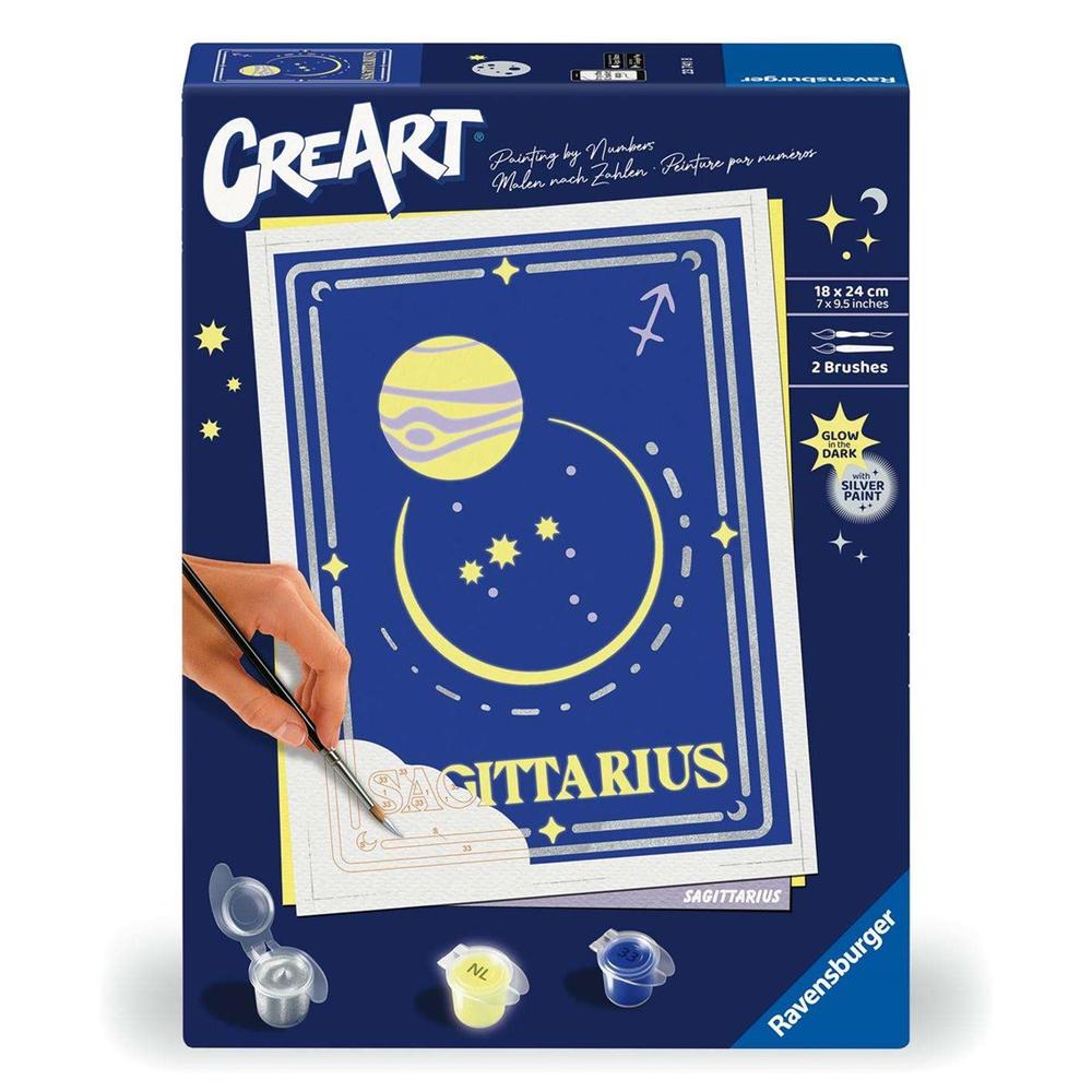 Kit para pintar con números Ravensburger Creart: Zodiac - Sagitario (+13 años)