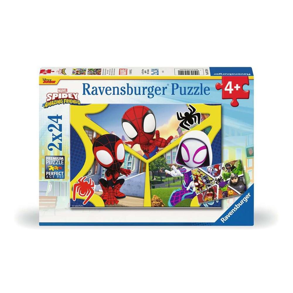 Puzle Ravensburger Spidey 2x24 Piezas para Niños