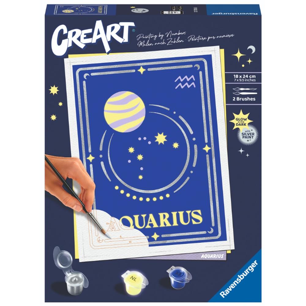 Kit para pintar con números Ravensburger Creart - Acuario (+8 años)