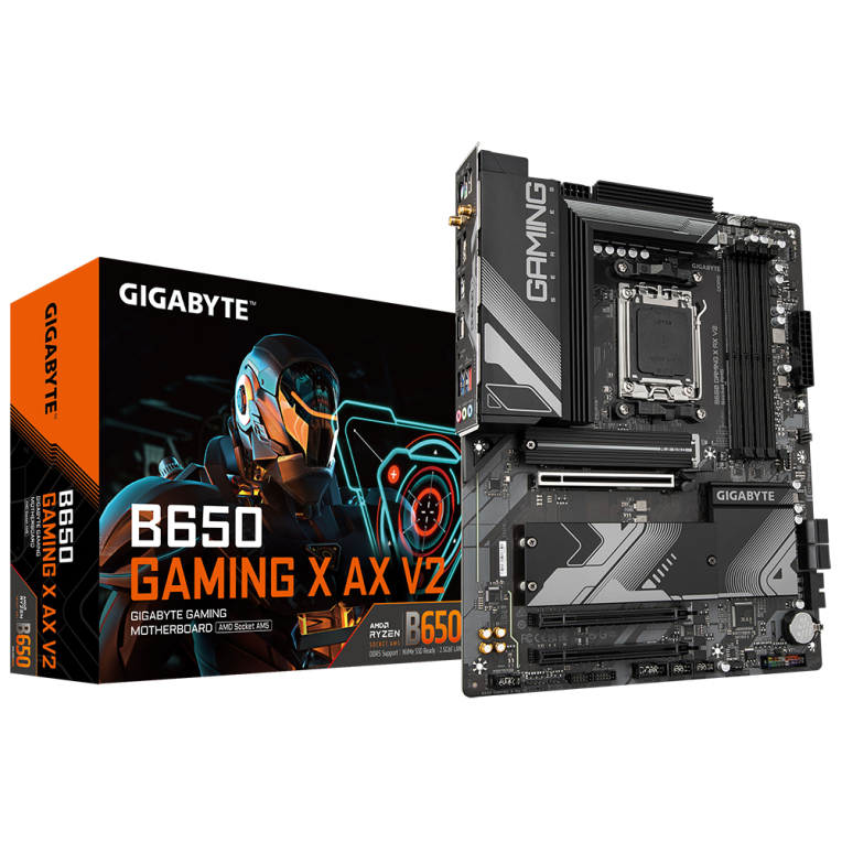 Placa Base Gigabyte B650 Gaming X AX V2 AM5 ATX con soporte para DDR5