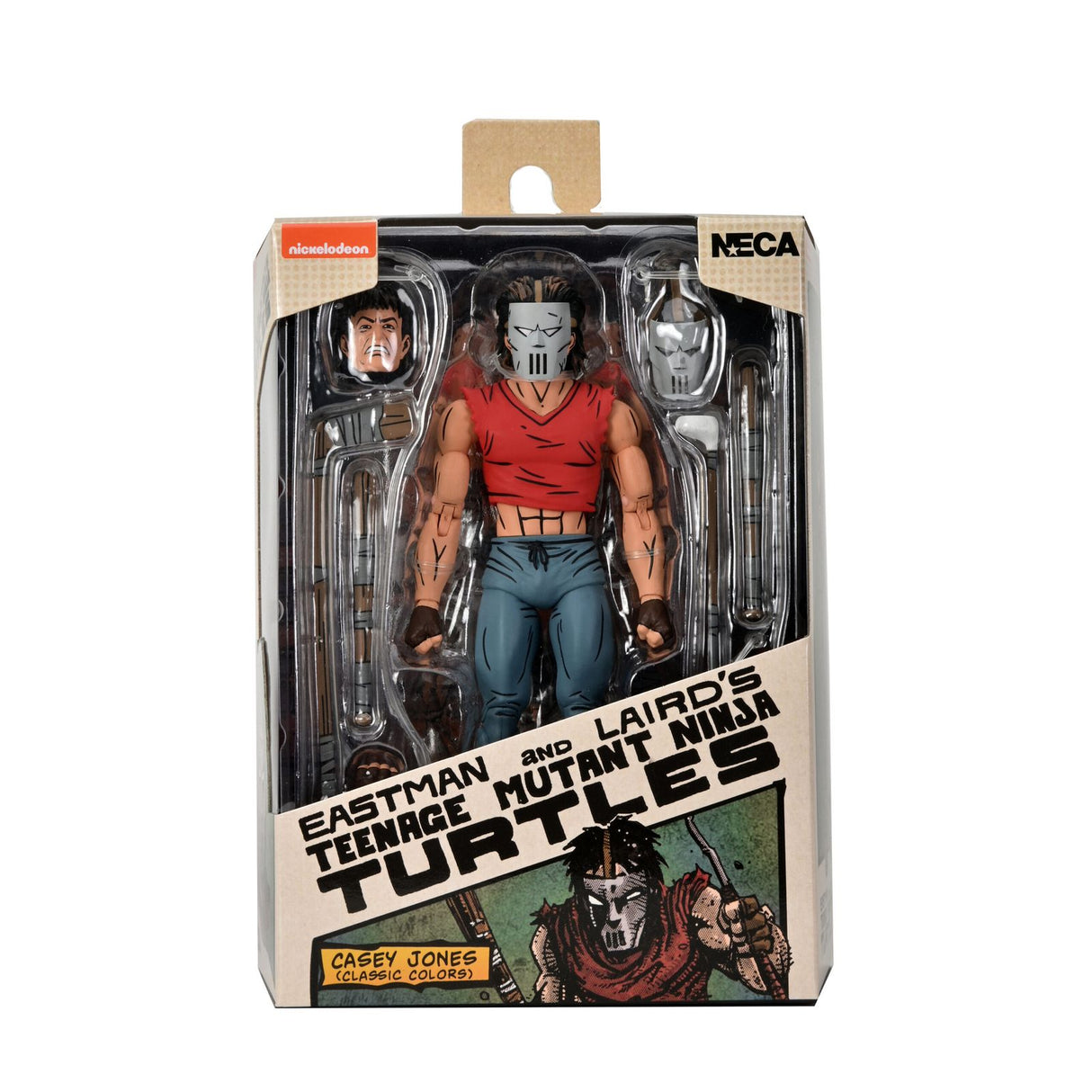 Figura Casey Jones en camiseta roja - Neca (Tortugas Ninja Mirage Comics)