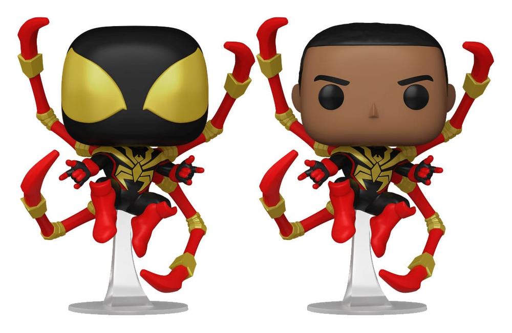 Funko Pop Marvel: Spider-Man Miles Morales Iron Spider - Versión Chase Aleatoria