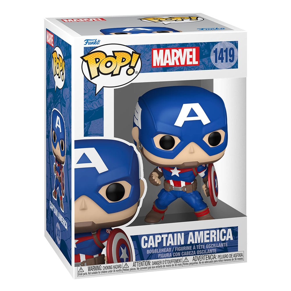 Figura de Vinilo Capitán América - Marvel New Classics 9 cm