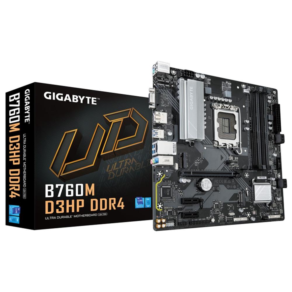 Placa Base Gigabyte B760M D3HP LGA 1700 ATX - Soporte DDR4 y Almacenamiento Avanzado