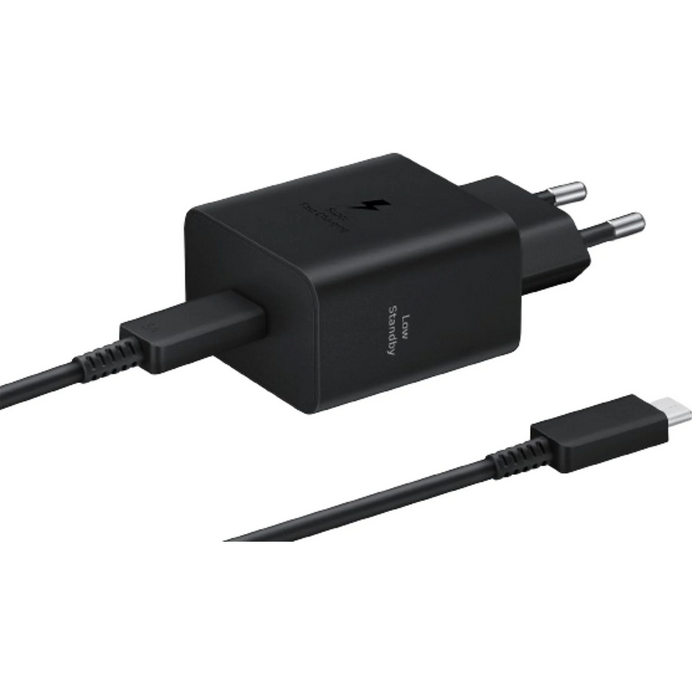 Cargador Samsung USB-C 45W Negro con Cable EP-T4511XBEGEU