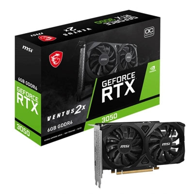 Tarjeta Gráfica MSI GeForce RTX 3050 Ventus 2X OC 6GB GDDR6
