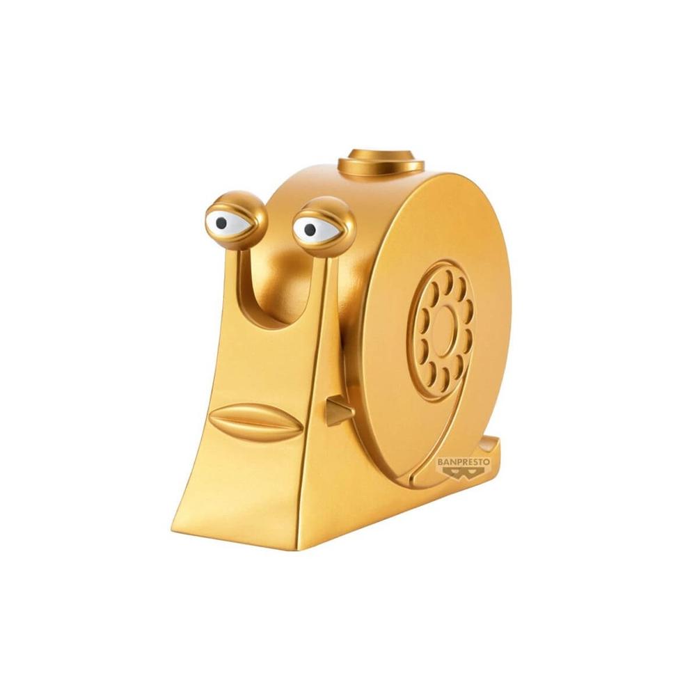 Figura Coleccionable Den Den Mushi Dorado 9 cm - Banpresto One Piece